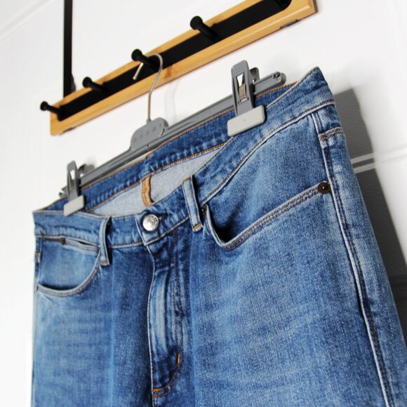 BNWT AW22 ACNE STUDIOS MAX MID BLUE SLIM FIT JEANS 34 - Picture 4 of 13